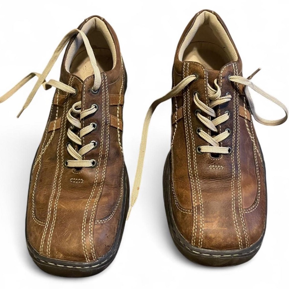 GBX Men's Brown Leather Sneaker